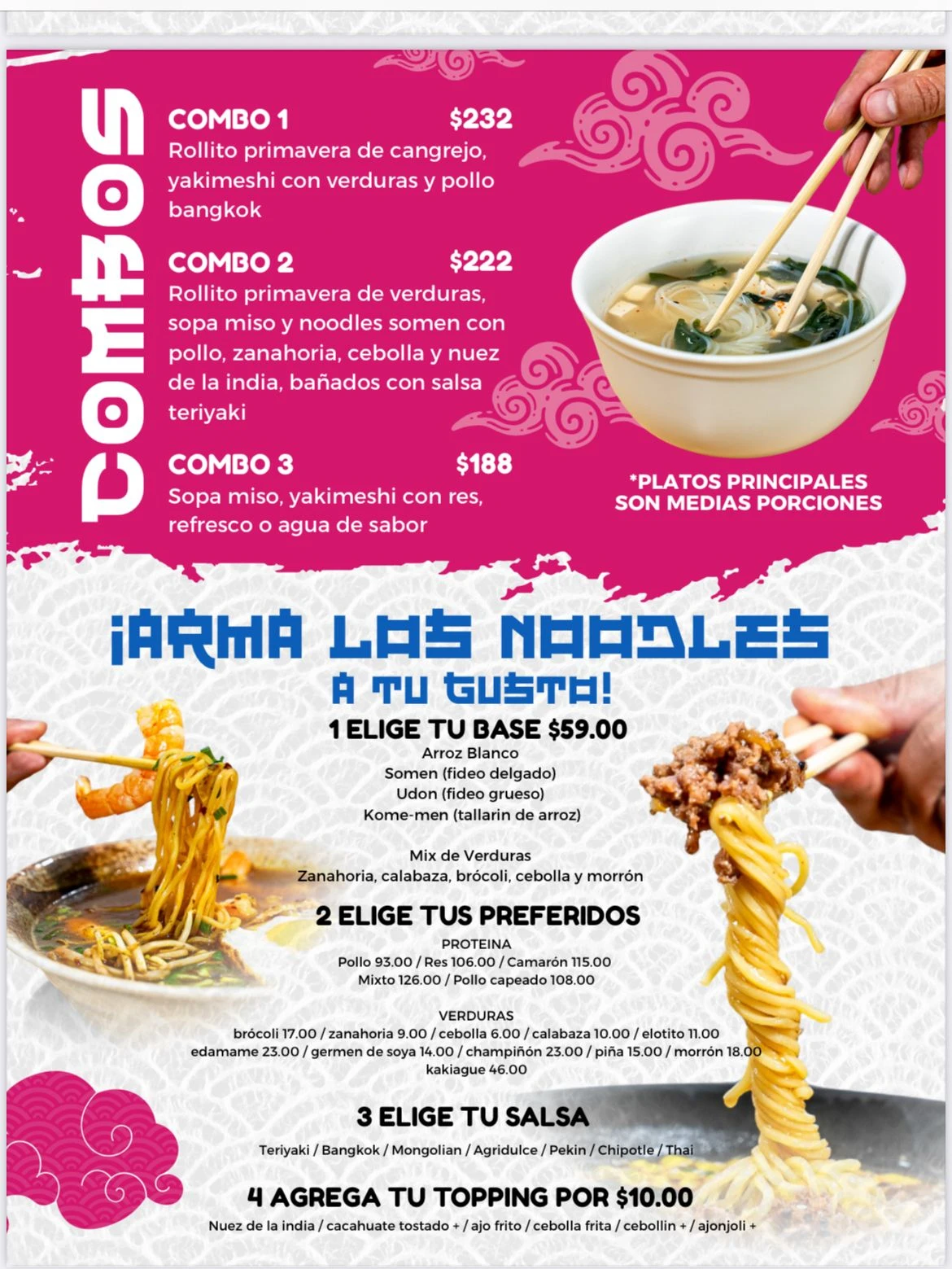 combos armas tus noodles